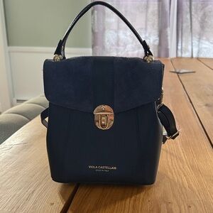 Viola Castellani Navy Mini Bag